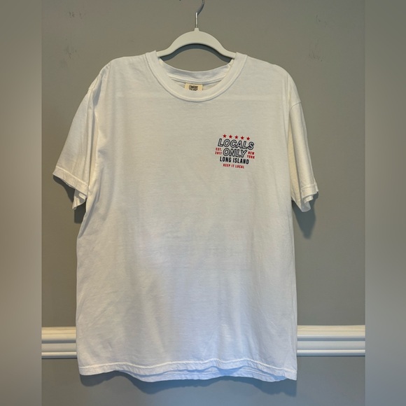 Local's Only Unisex Short Sleeve Tshirt - Size Large white NWT - Picture 10 of 10